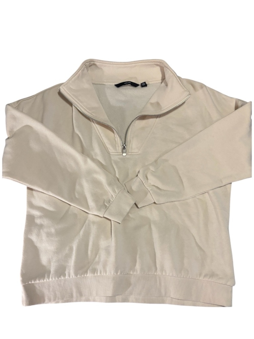 Vero Moda Light Cream Half-Zip Sweatshirt